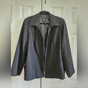 SALE! Lane Bryant Black and White Pinstripe Jacket